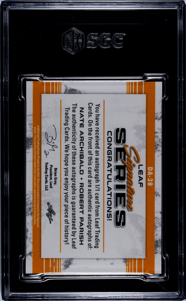 2022 Signature Series #DA-38 Nate Archibald Robert Parish Deep Sea 1/1 SGC 9.5