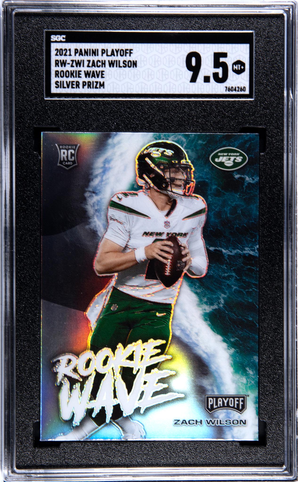 2021 Panini Playoff #RW-ZWI Zach Wilson Silver Rookie SGC 9.5