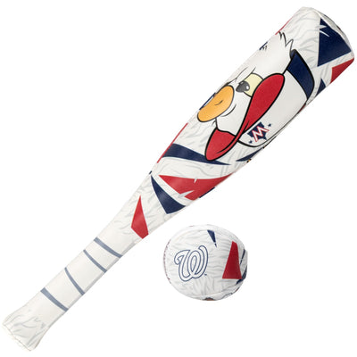 Franklin Sports MLB Washington Nationals Mascot Bat & Ball Set