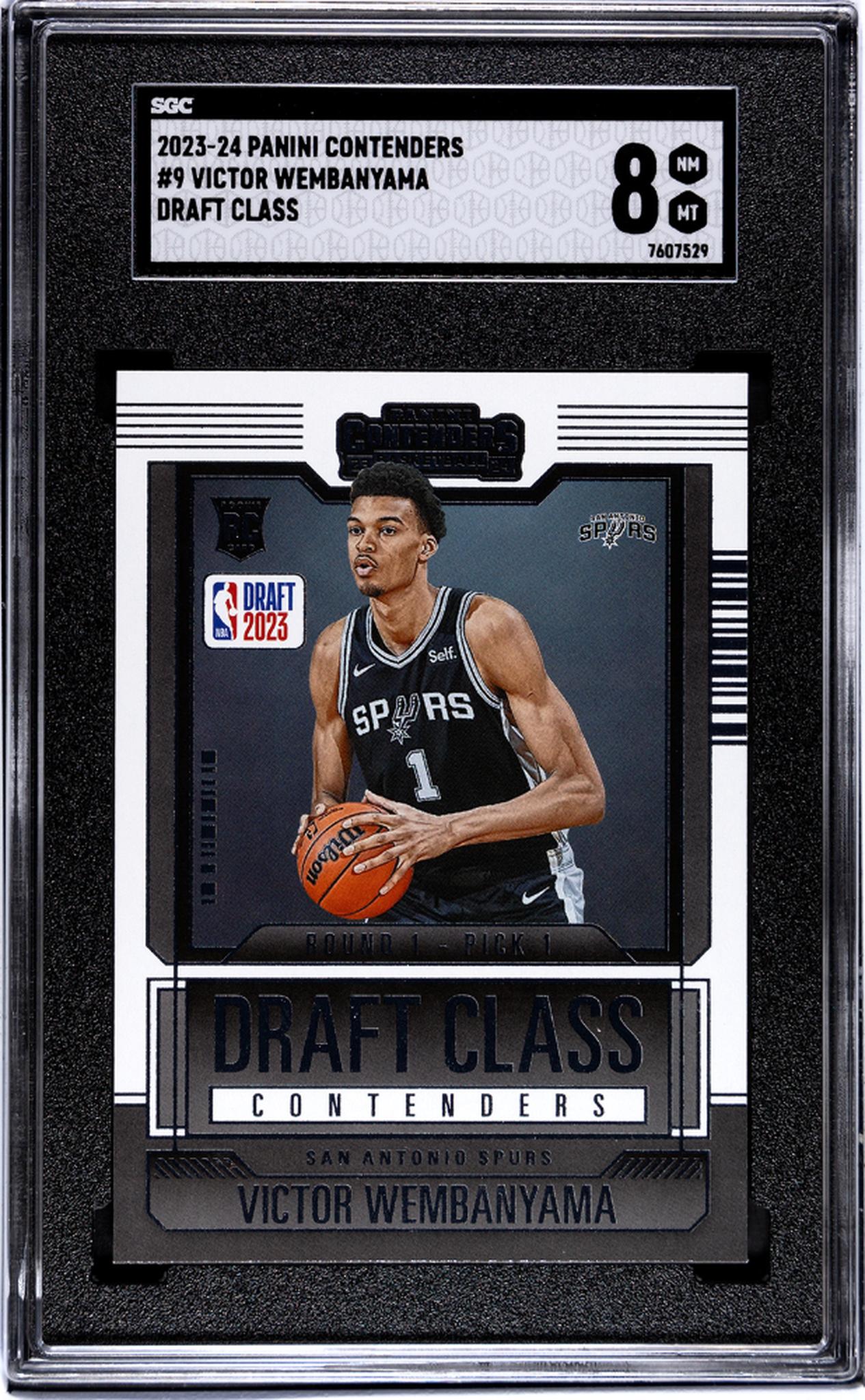 2023-24 Panini Contenders Draft Class Victor Wembanyama #9 RC SGC 8