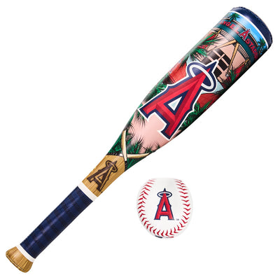 Franklin Sports MLB Los Angeles Angels Soft Sport Bat & Ball Set