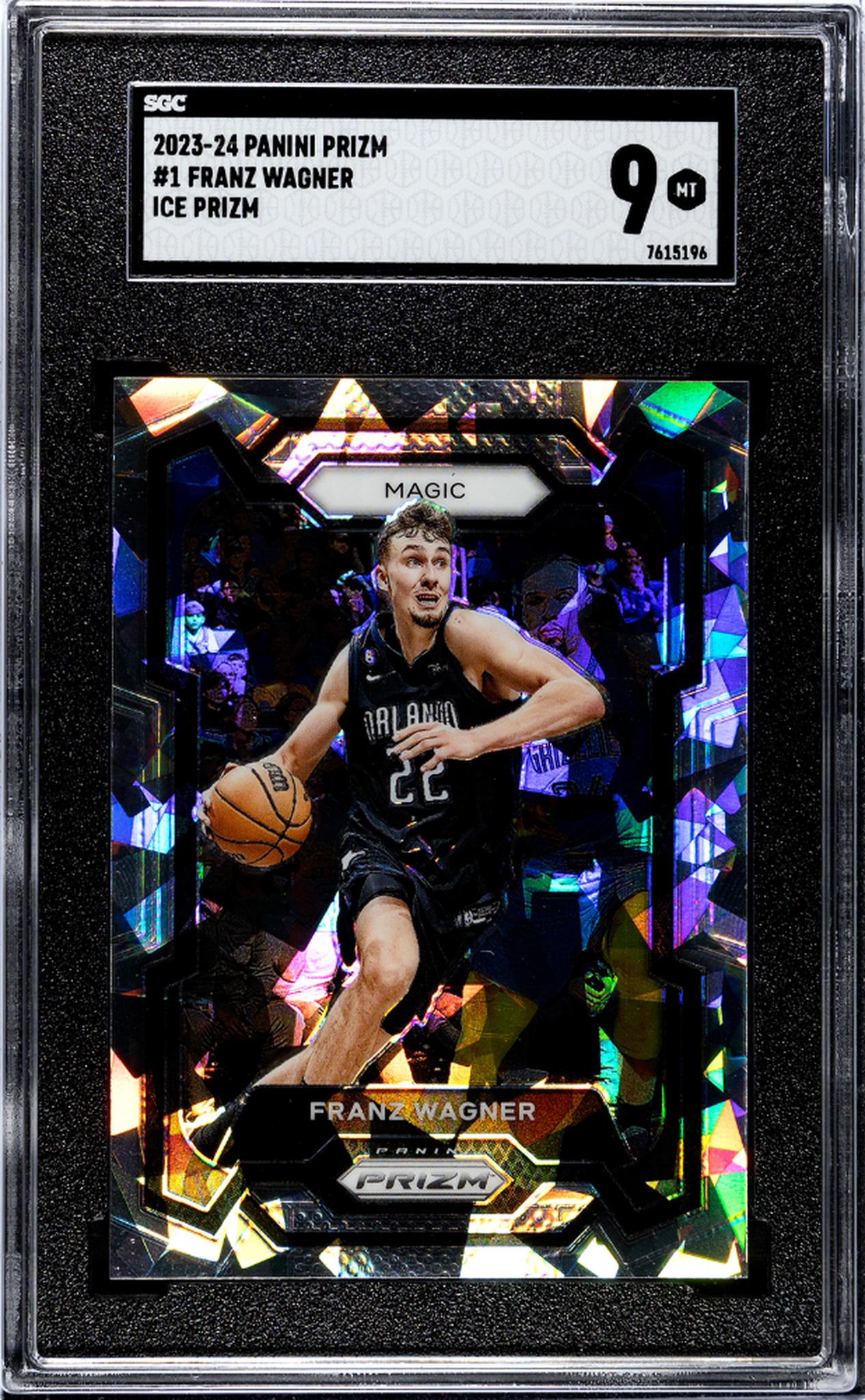 2023-24 Panini Prizm #1 Franz Wagner Ice Prizm SGC 9