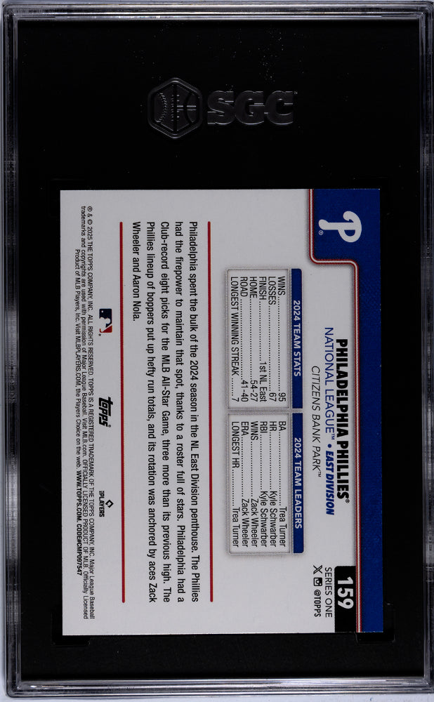 2025 Topps #159 SGC 9.5