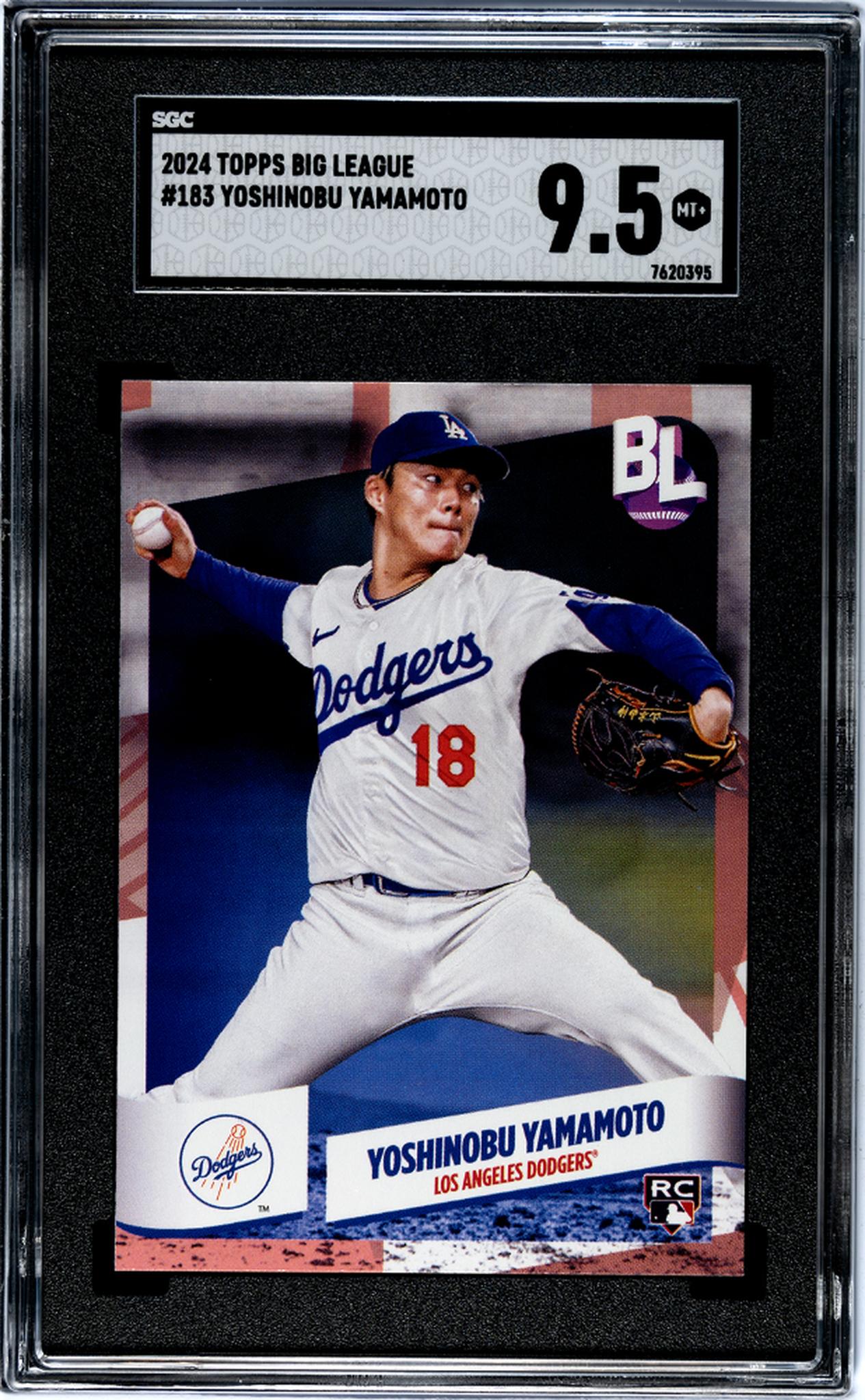 2024 Topps Big League #183 Yoshinobu Yamamoto Rookie SGC 9.5