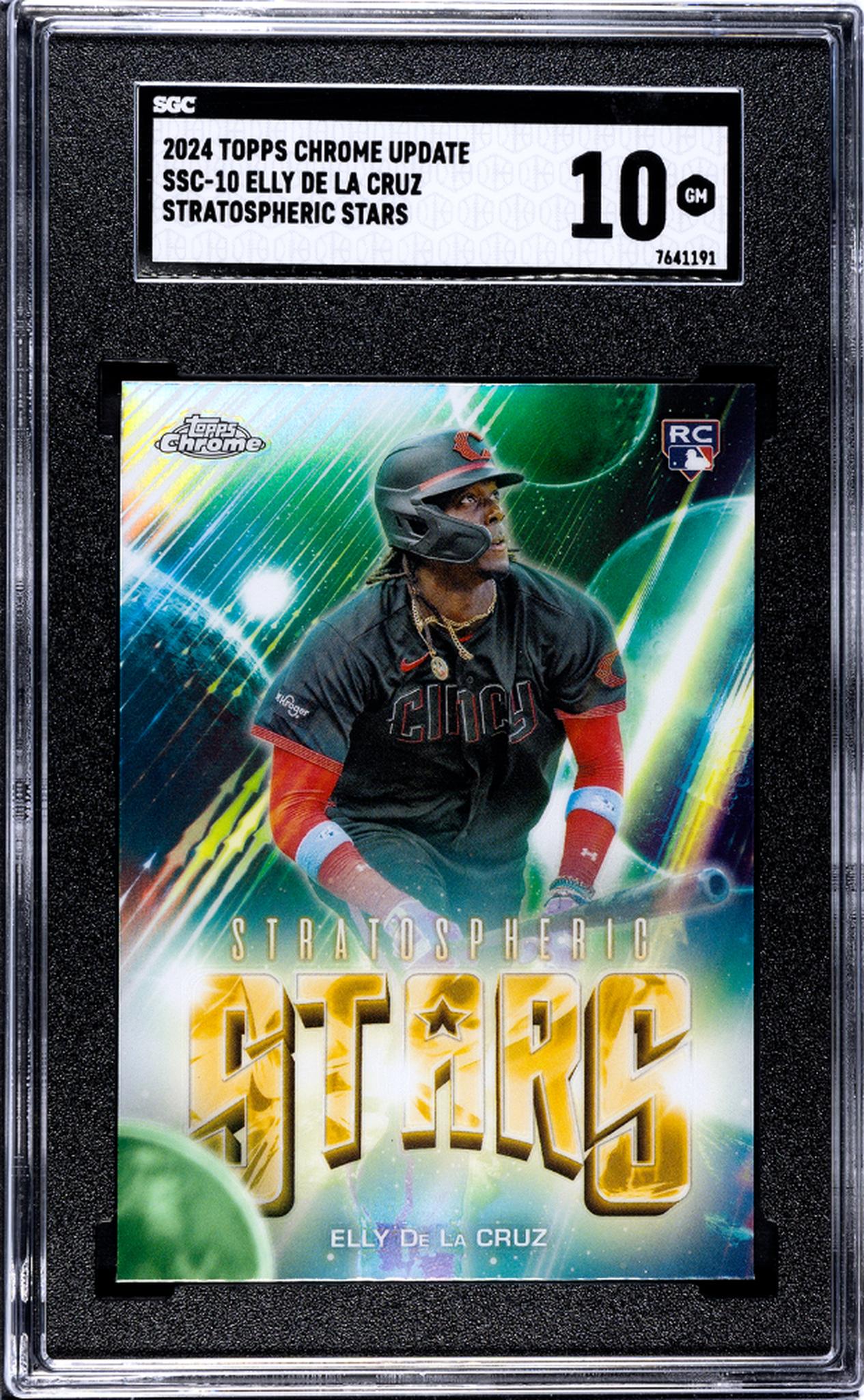 2024 Topps Chrome Update Stratospheric Stars Elly De La Cruz #SSC-10 RC SGC 10
