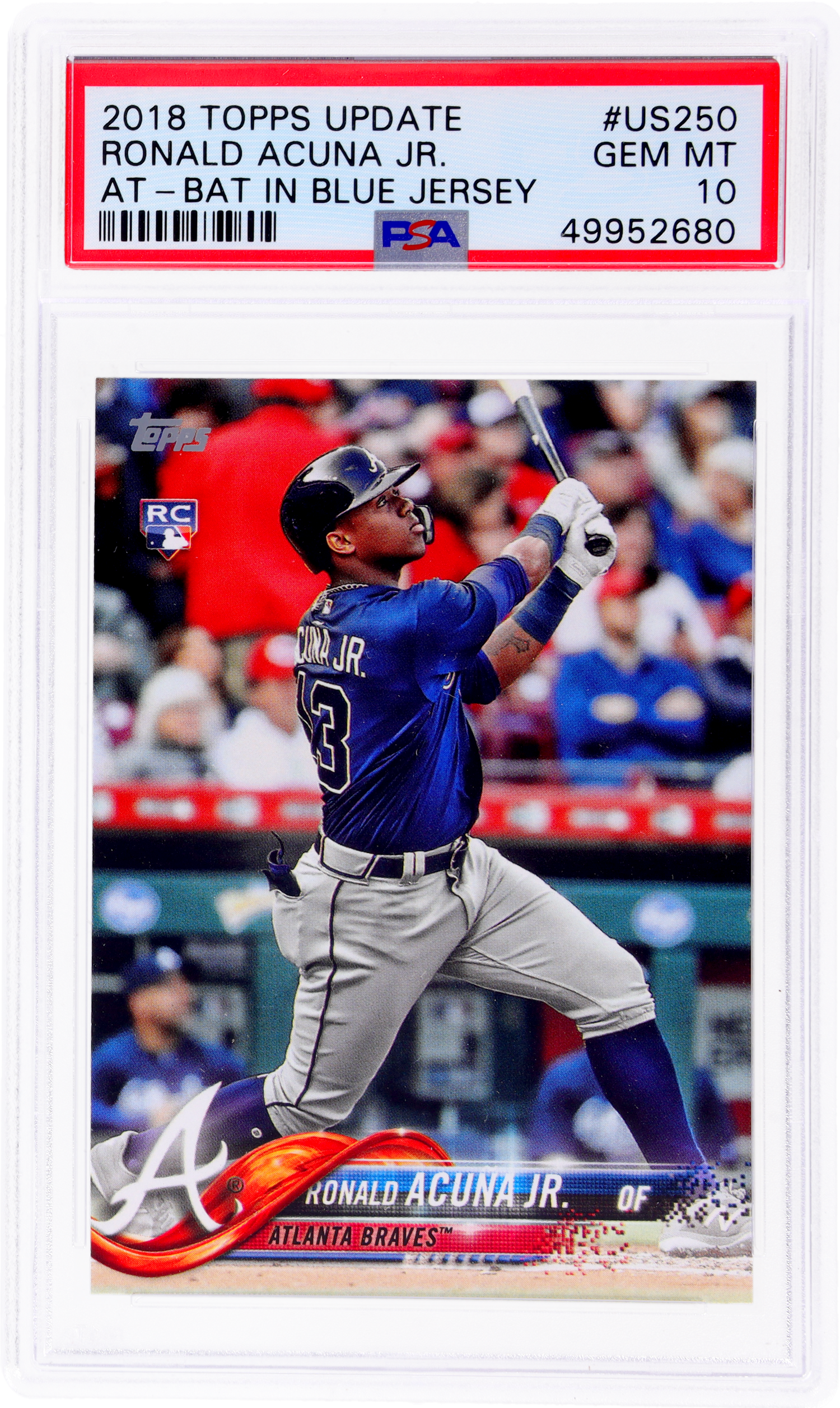 2018 Topps Update Ronald Acuna Jr. #US250 PSA 10