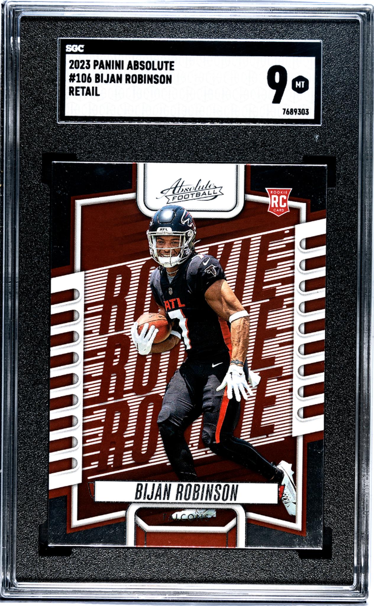 2023 Panini Absolute #106 Bijan Robinson Rookie  SGC 9