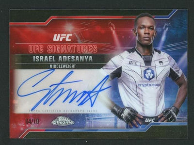 2023 Topps Chrome UFC Signatures Israel Adesanya Auto #SIG-IA
