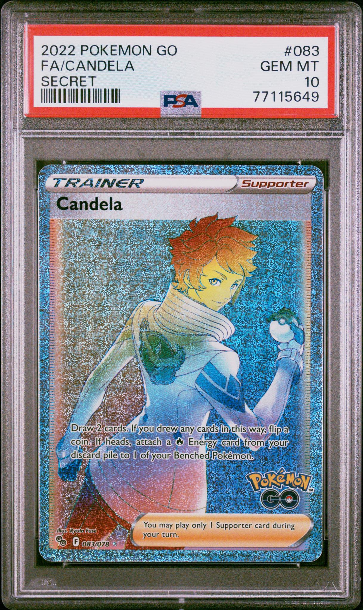 2022 Pokemon GO #083 Candela Secret PSA 10