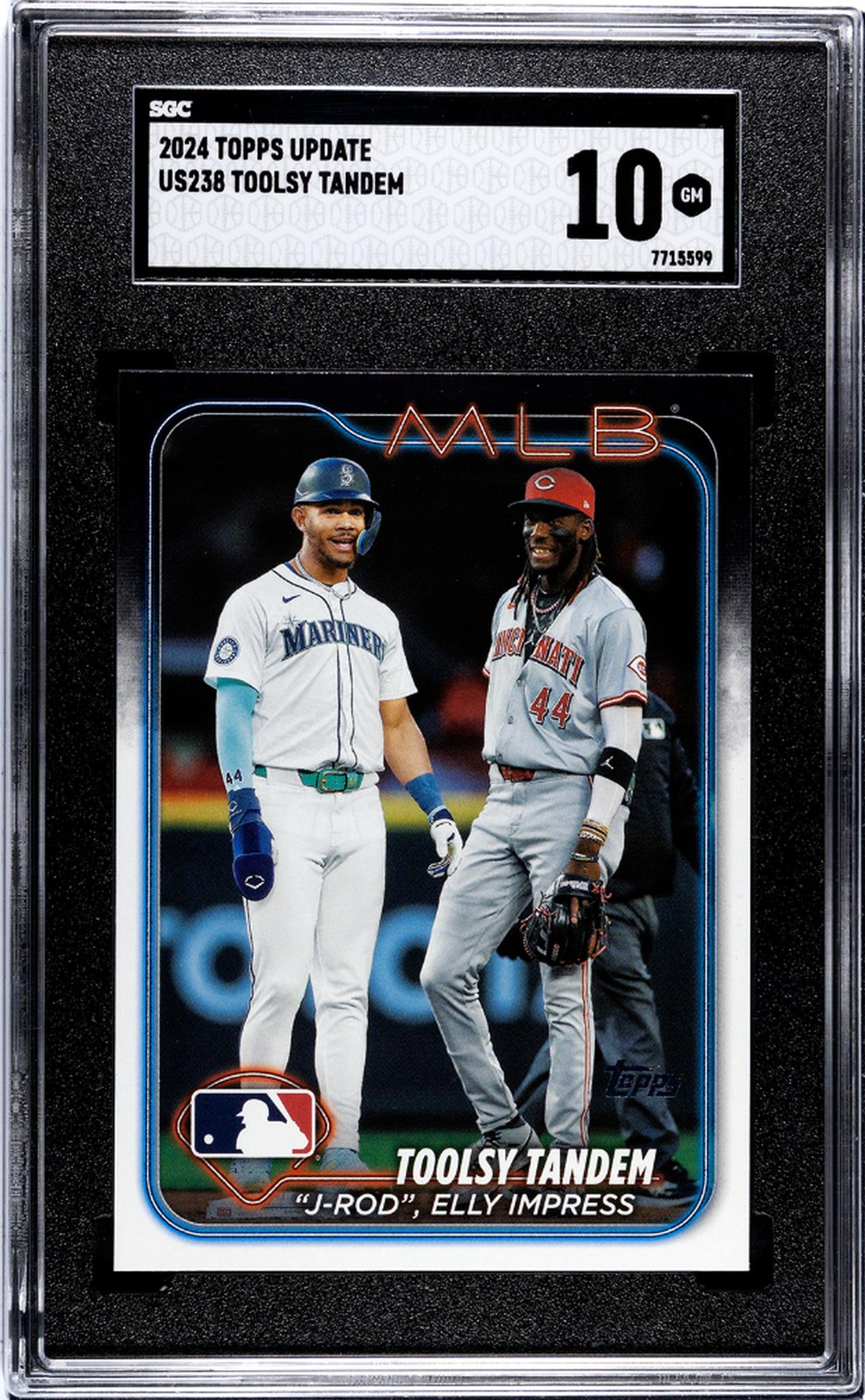 2024 Topps Update Toolsy Tandem Julio Rodriguez Elly De La Cruz #US238 SGC 10