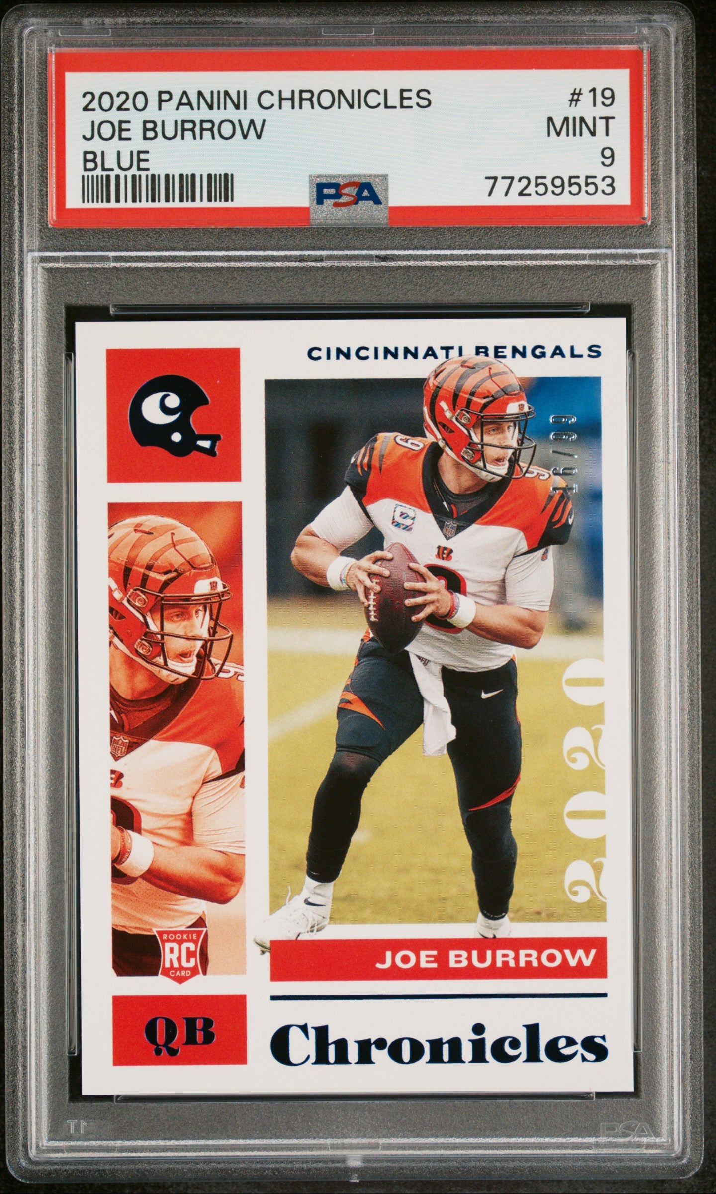 2020 Chronicles #19 Joe Burrow PSA 9