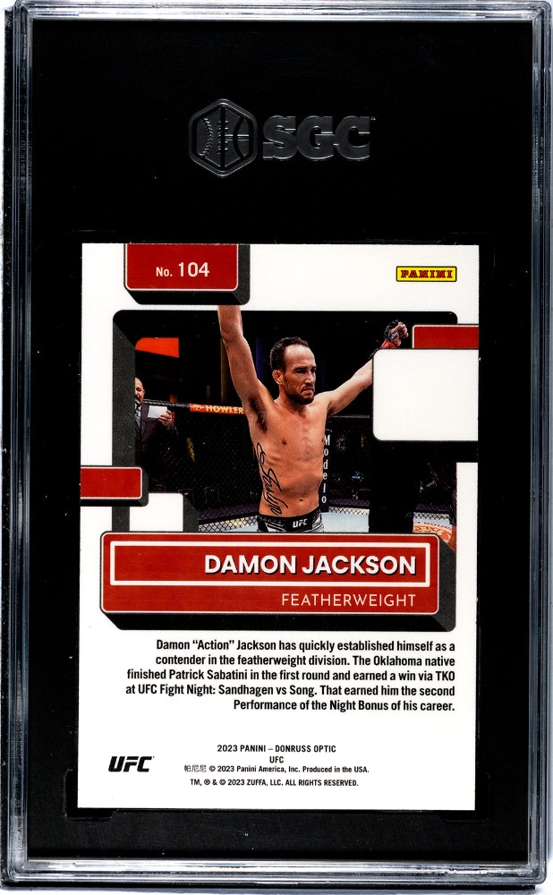 2023 Donruss Optic #104 Damon Jackson Rated Rookie SGC 10