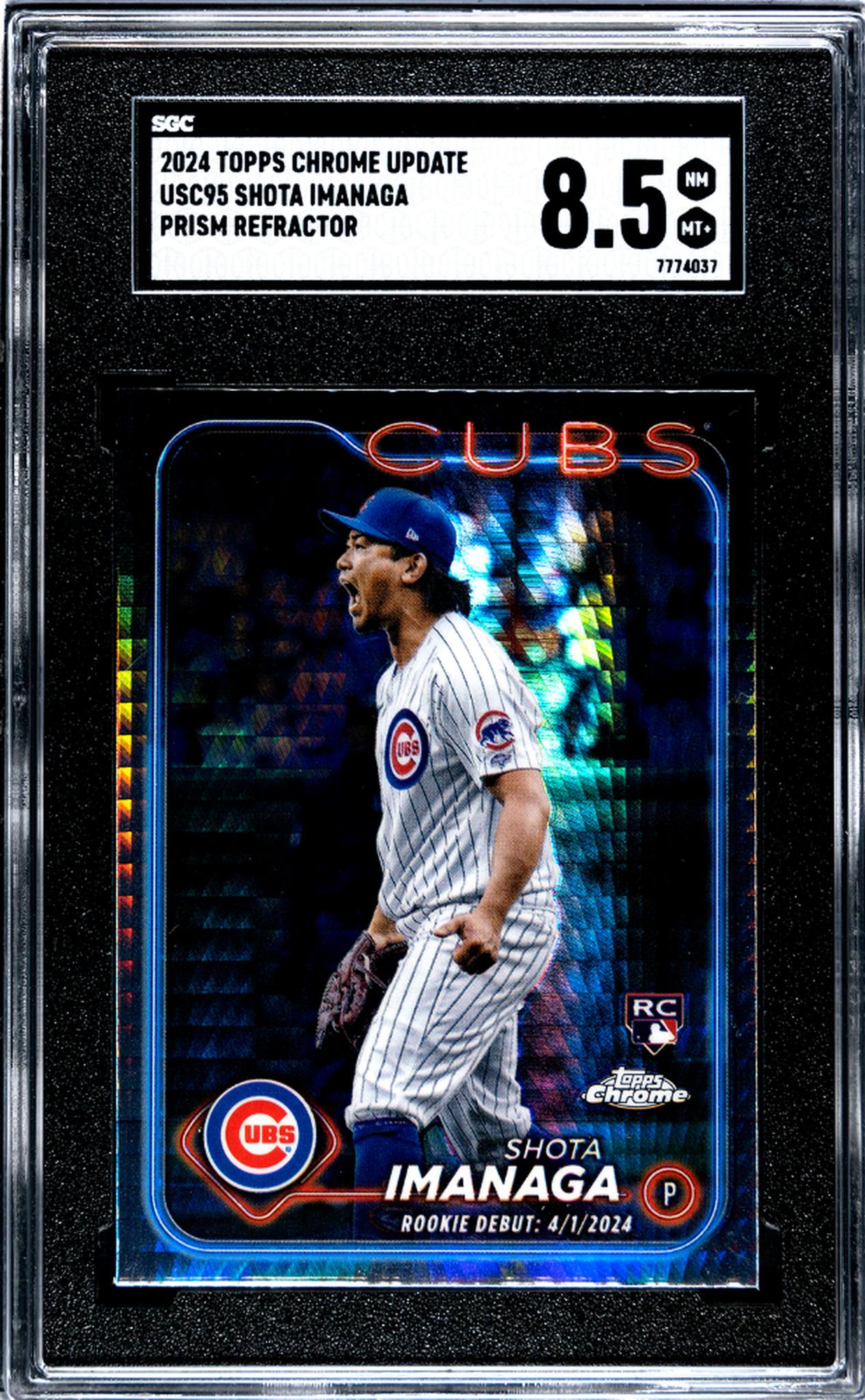 2024 Topps Chrome Update Prism Refractor Shota Imanaga #USC95 RC SGC 8.5