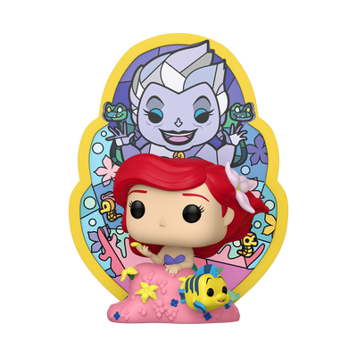 Funko Pop! Deluxe: The Little Mermaid - Ariel with Ursula Stained Glass