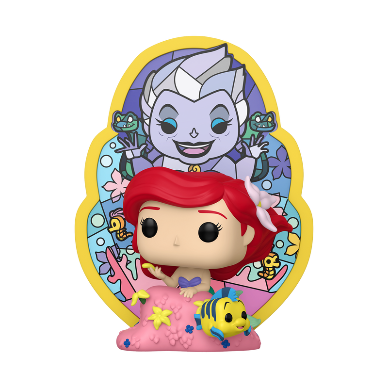 Funko Pop! Deluxe: The Little Mermaid - Ariel with Ursula Stained Glass
