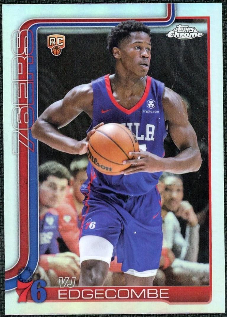 2025 Topps Chrome 253 VJ Edgecombe Refractor