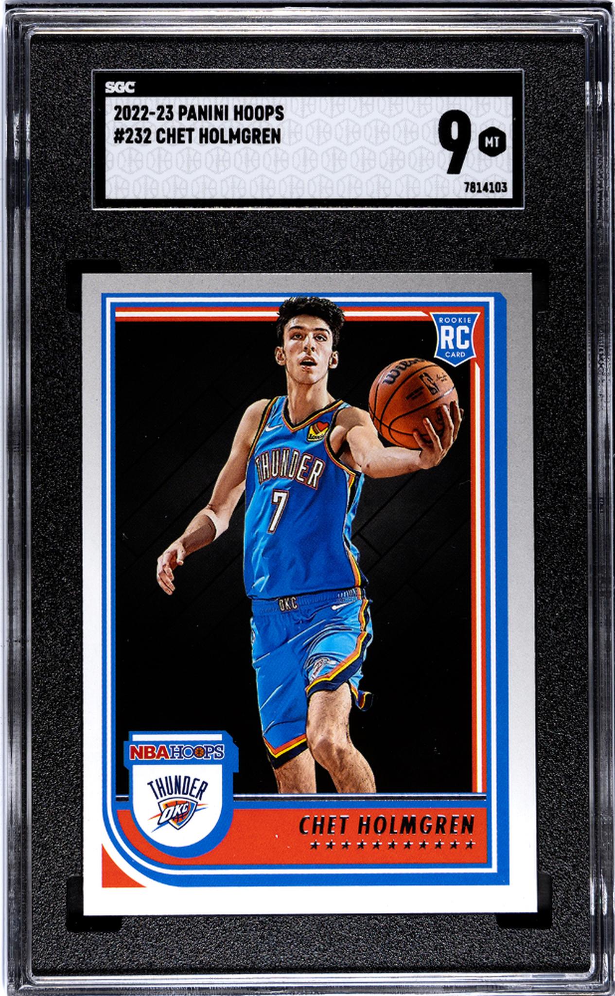 2022 Panini Hoops Chet Holmgren #232 RC SGC 9