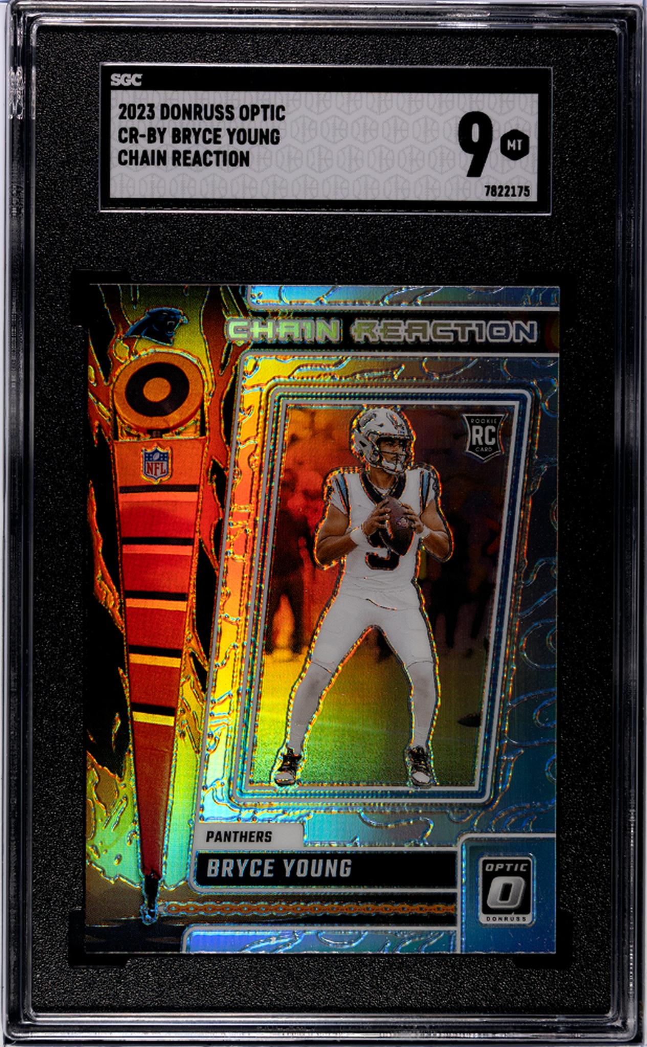 2023 Panini Donruss Optic #CR-BY Bryce Young Prizm Rookie SGC 9