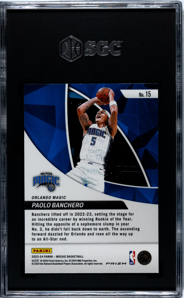 2023 Mosaic #15 Paolo Banchero Elevate SGC 10