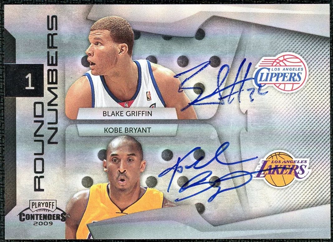 2009-10 Panini Contenders Playoff Blake Griffin/Kobe Bryant Dual Auto /25
