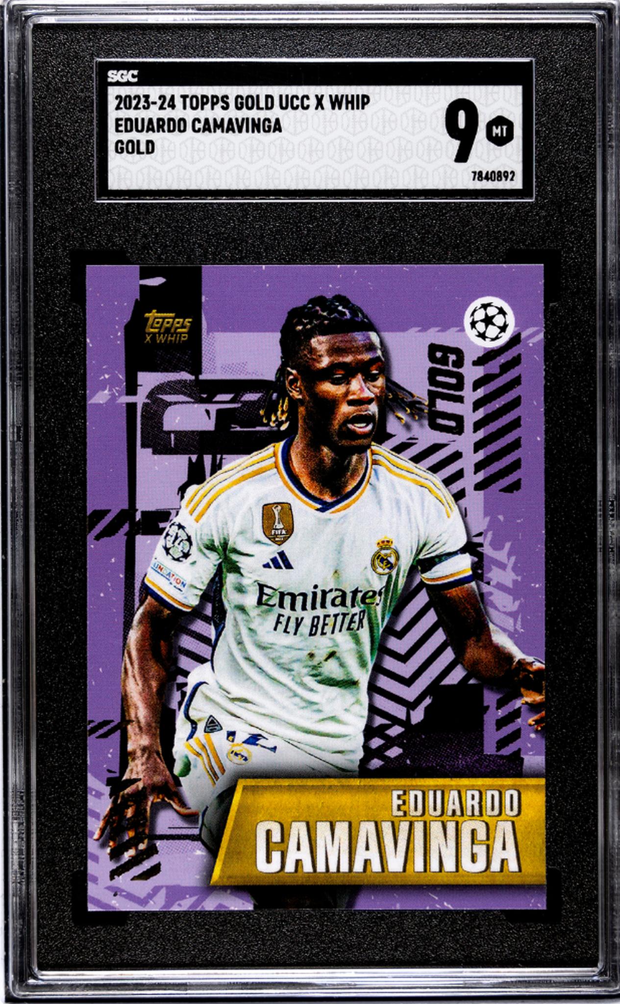 2023 Topps Gold UCC X Whip Eduardo Camavinga SGC 9