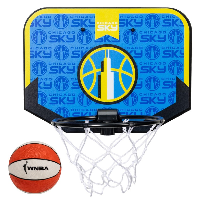 Franklin Sports WNBA Chicago Sky Mini Over-the-Door Basketball Hoop