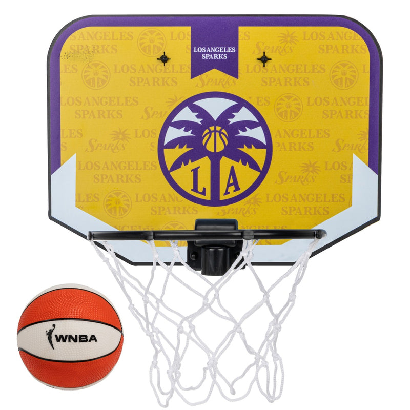 Franklin Sports WNBA Los Angeles Sparks Mini Over-The-Door Hoop Set