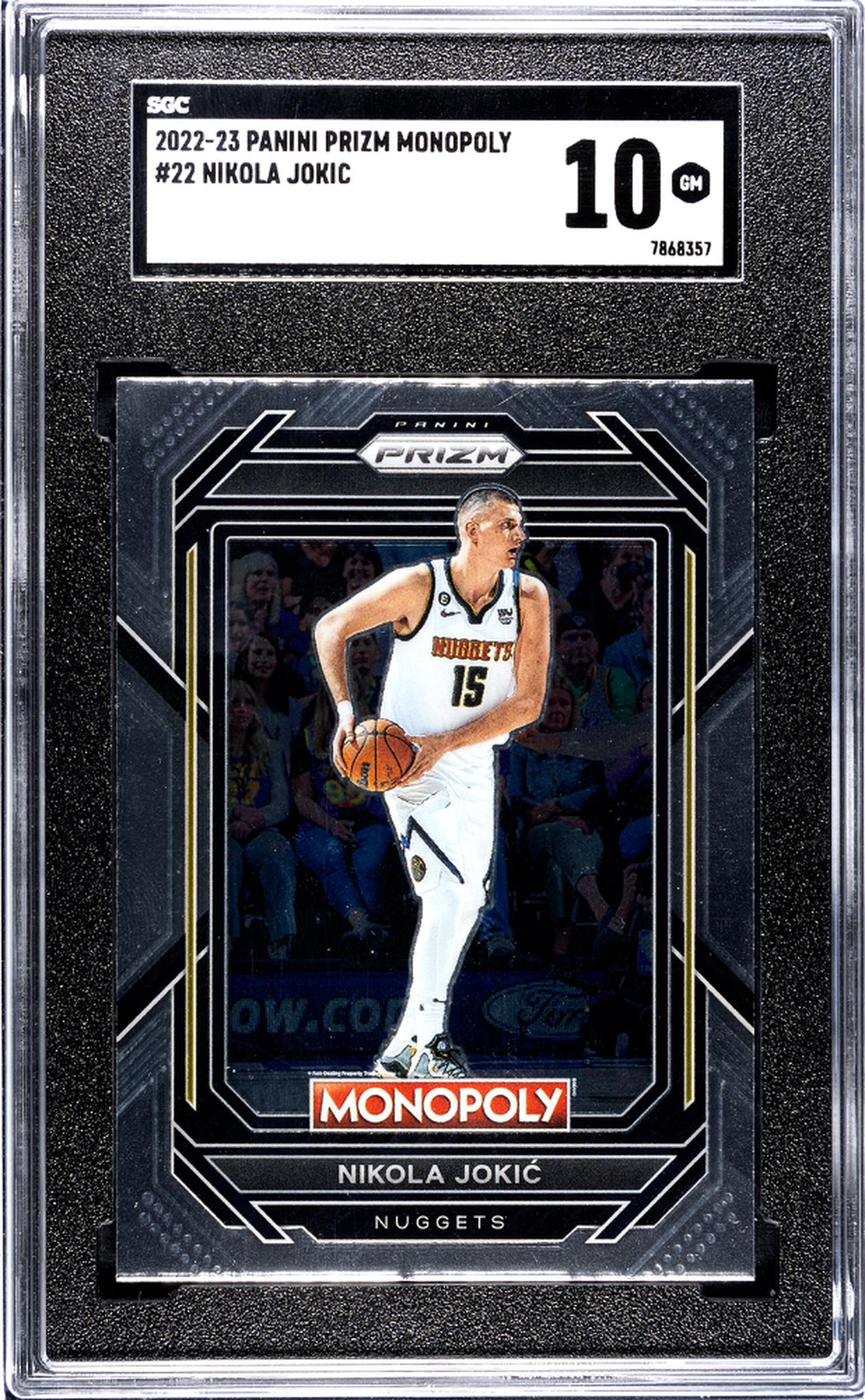 2022 Panini Prizm Monopoly Nikola Jokic #22 SGC 10