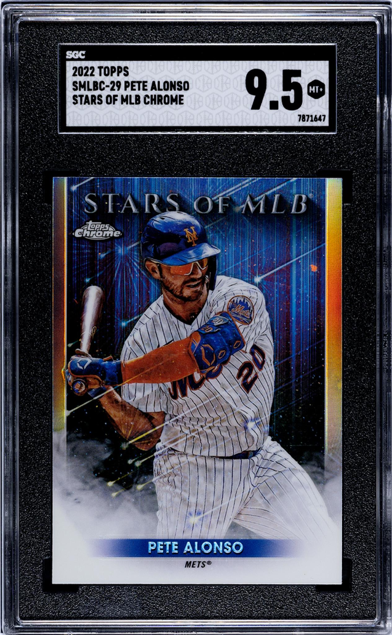2022 Topps #SMLBC-29 Pete Alonso Stars Of Mlb Chrome SGC 9.5