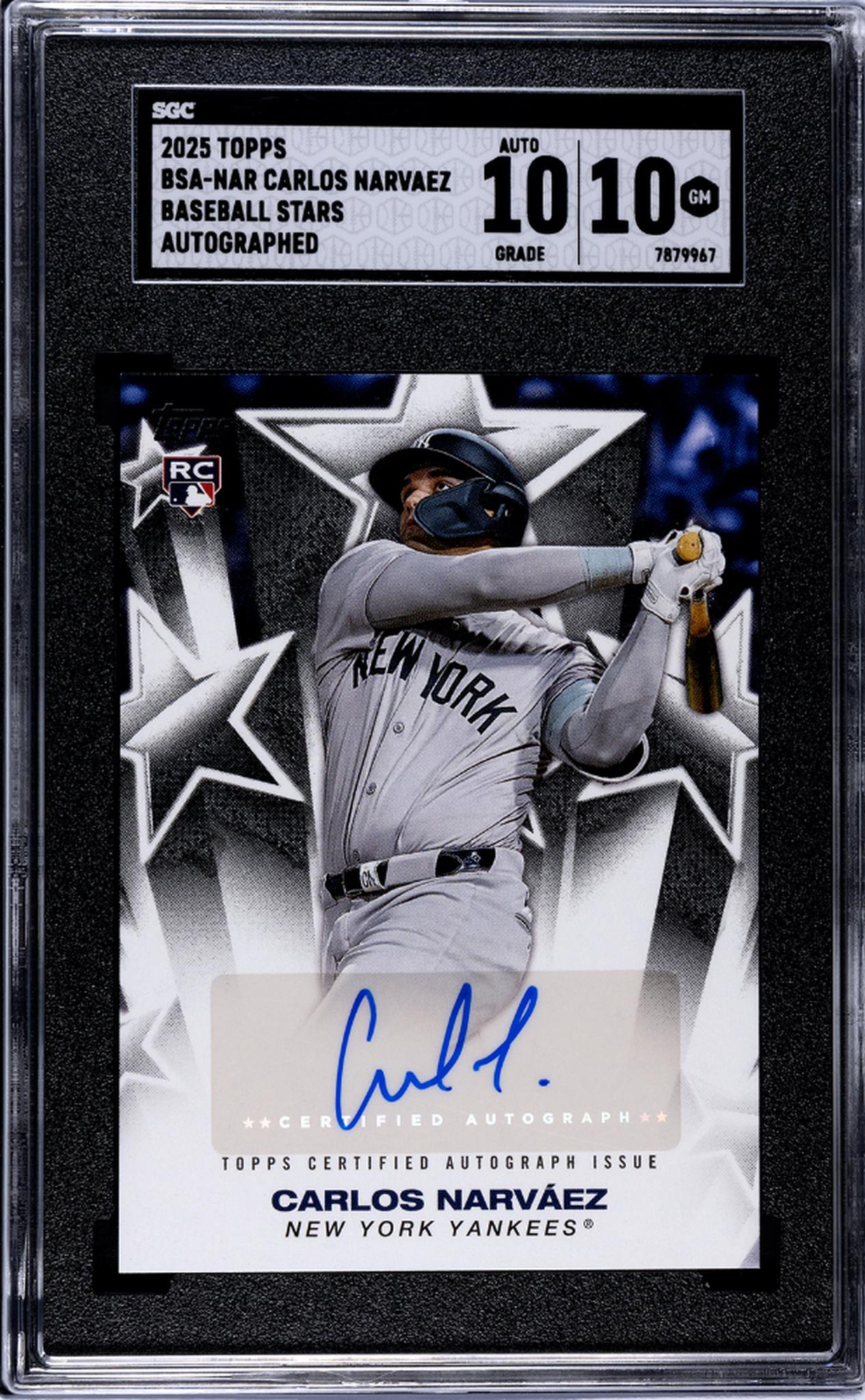 2025 Topps #BSA-NAR Carlos Narváez Baseball Stars SGC 10