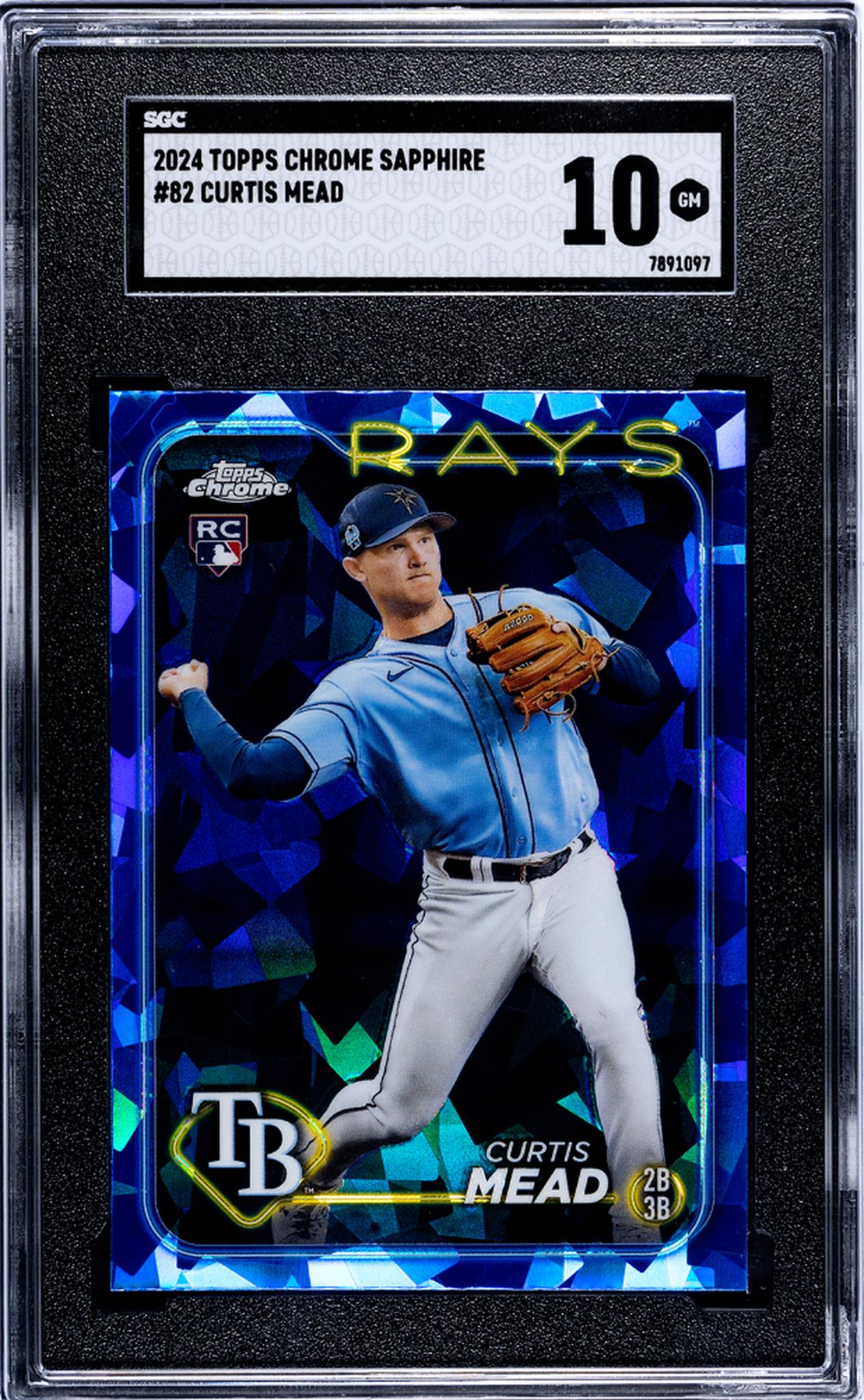 2024 Topps Chrome Sapphire #82 Curtis Mead SGC 10