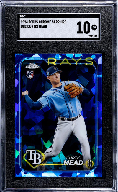 2024 Topps Chrome Sapphire #82 Curtis Mead SGC 10