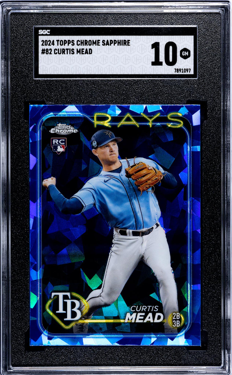 2024 Topps Chrome Sapphire #82 Curtis Mead SGC 10