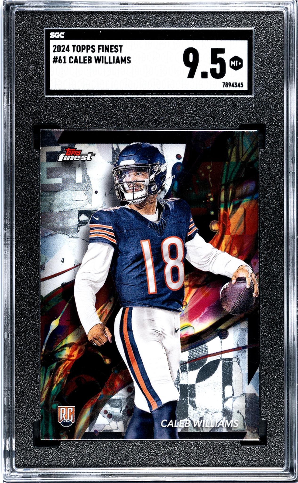 2024 Topps Finest #61 Caleb Williams SGC 9.5