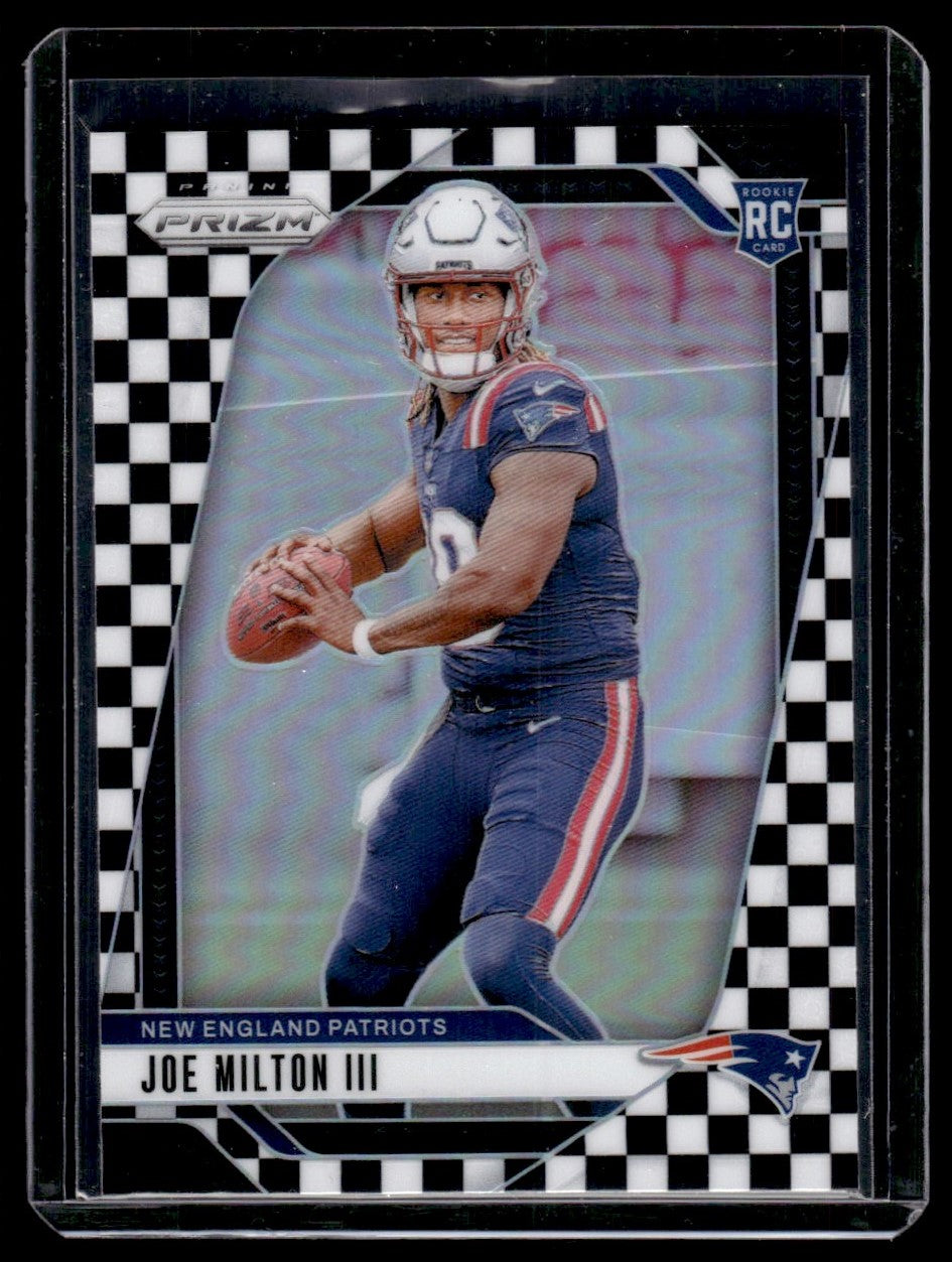 2024 Panini Prizm Checkerboard Joe Milton III #354 RC