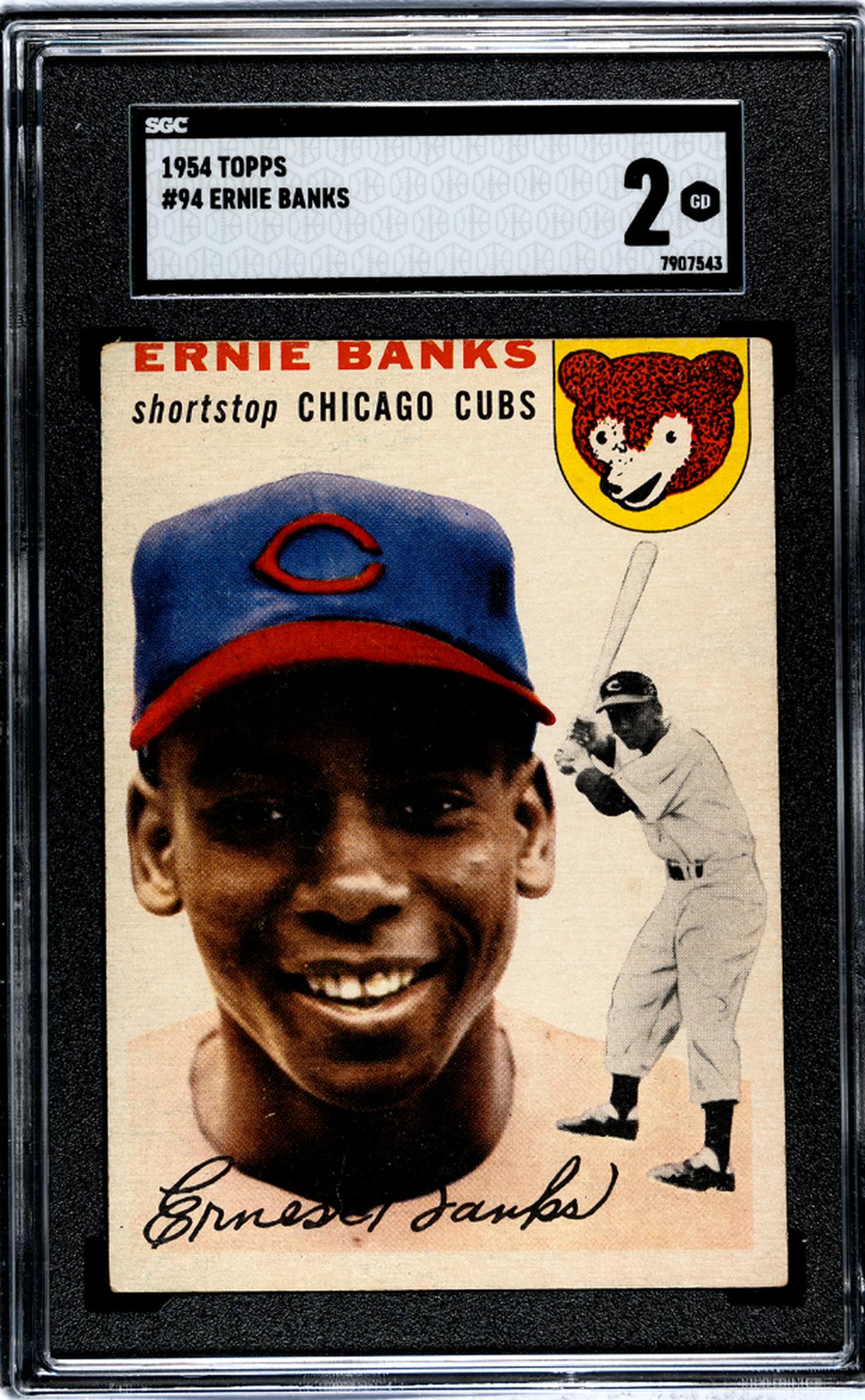 1954 Topps Ernie Banks #94 RC SGC 2