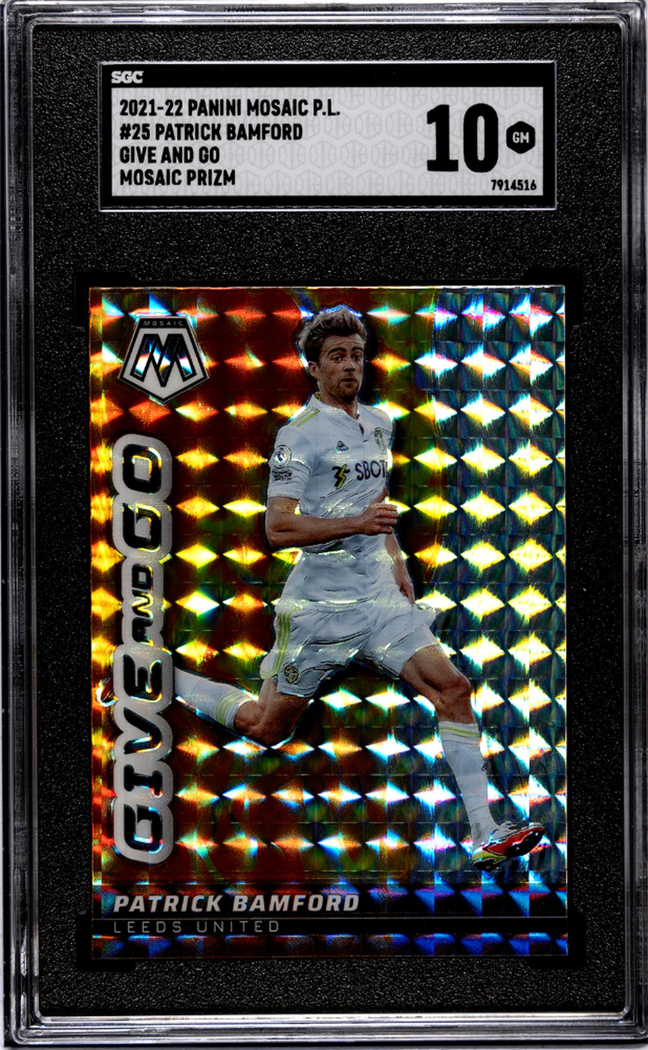 2021 Panini Mosaic Give and Go Mosaic #25 Patrick Bamford SGC 10