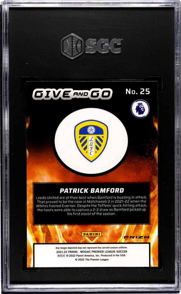 2021 Panini Mosaic Give and Go Mosaic #25 Patrick Bamford SGC 10