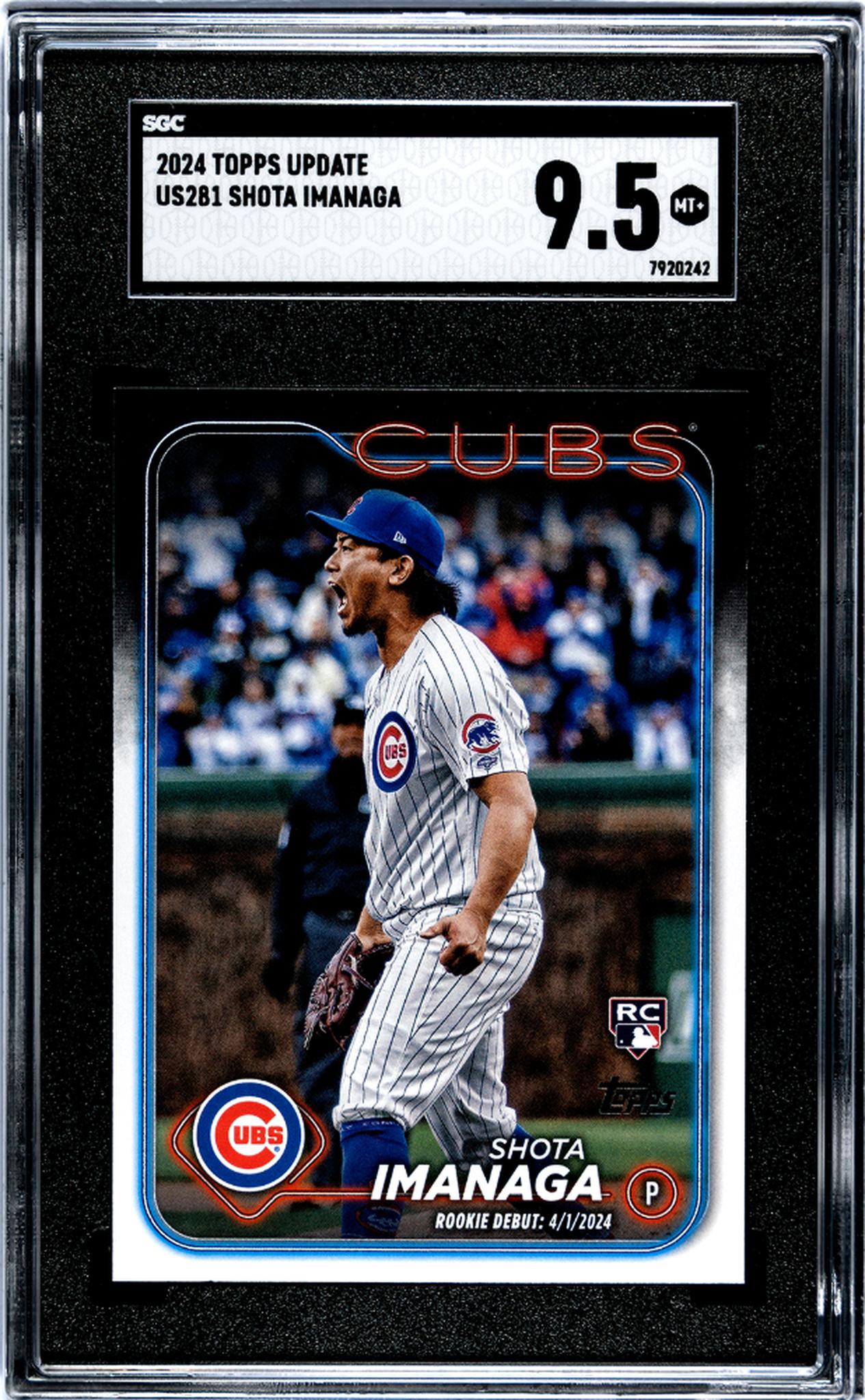 2024 Topps Update Shota Imanaga #US281 RC SGC 9.5