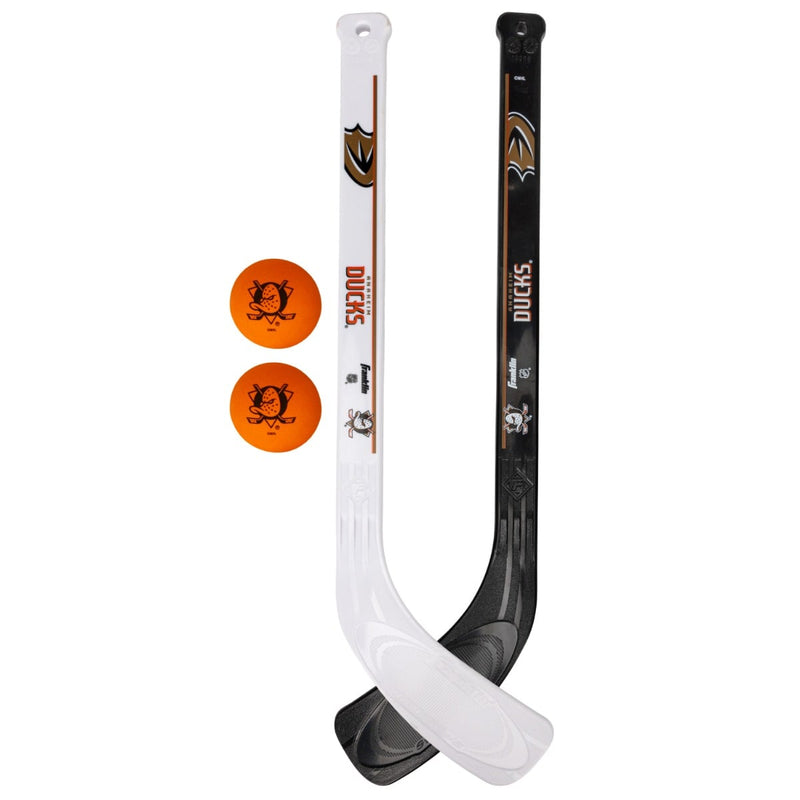 Franklin Sports NHL Anaheim Ducks Mini Hockey 2-Piece Player Stick Set