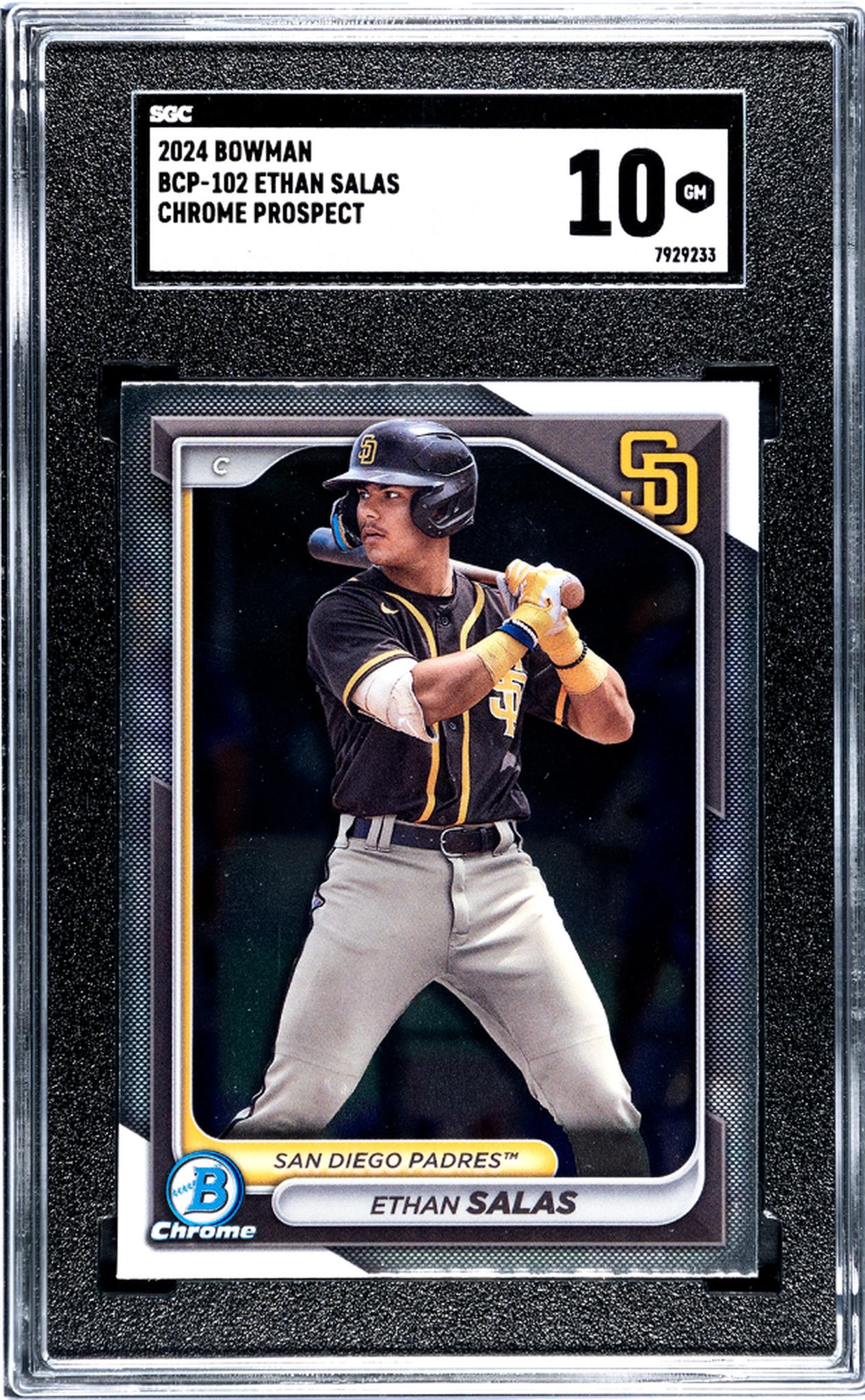 2024 Topps Bowman Chrome Prospect Ethan Salas #BCP-102 SGC 10