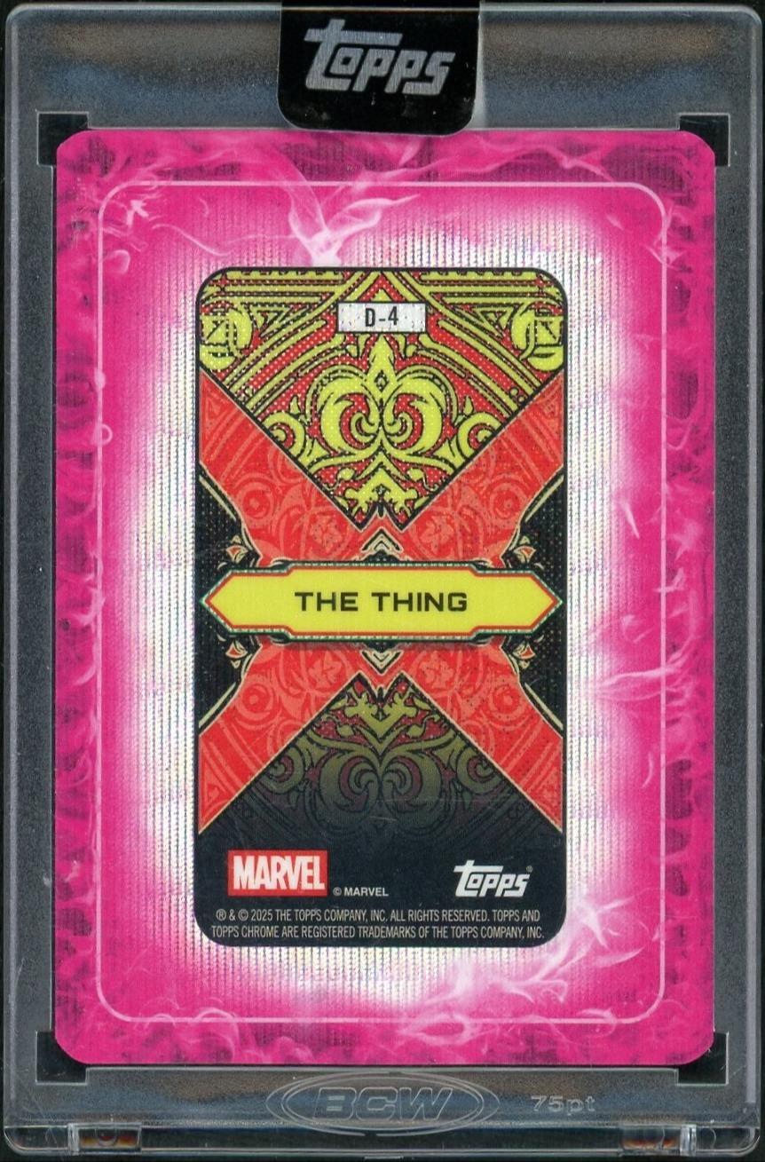 2025 Topps Mint Marvel D-4 The Thing Gambit's Deck /99