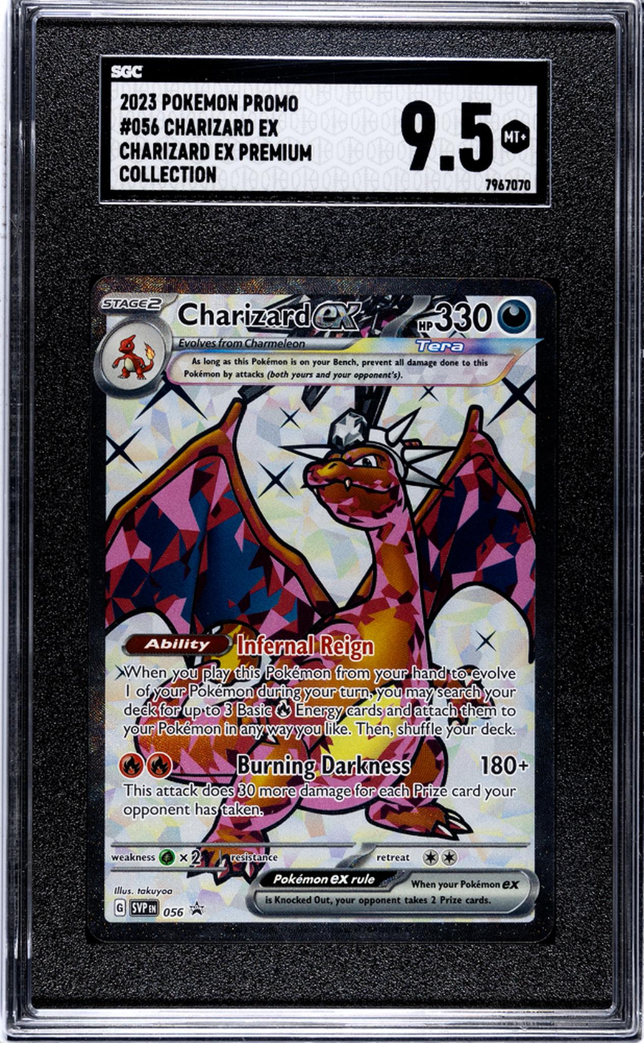 2023 Pokémon Scarlet & Violet Promo Tera Charizard #SVP 056 EX Holo SGC 9.5