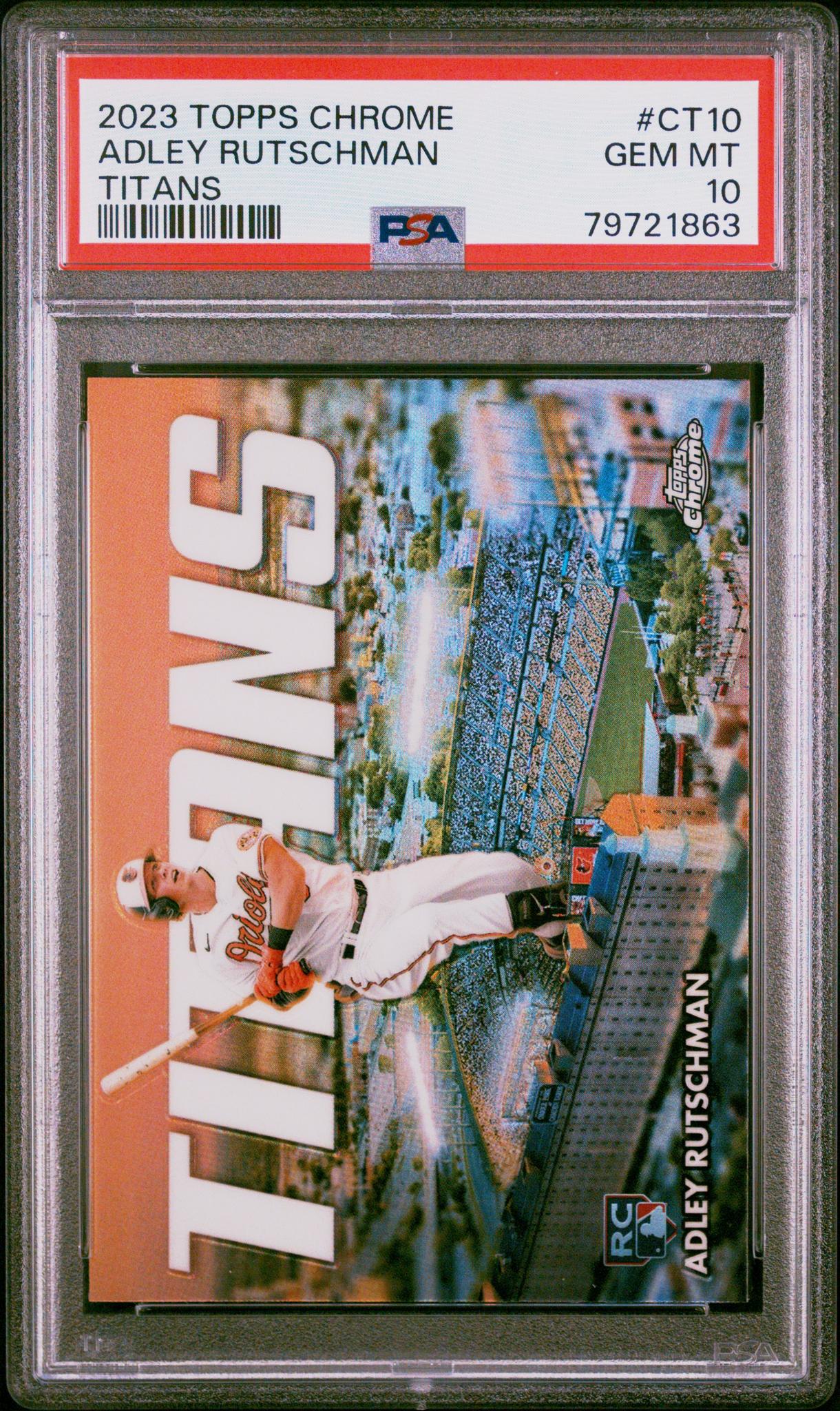 2023 Topps Chrome Titans Adley Rutschman #CT10 RC PSA 10