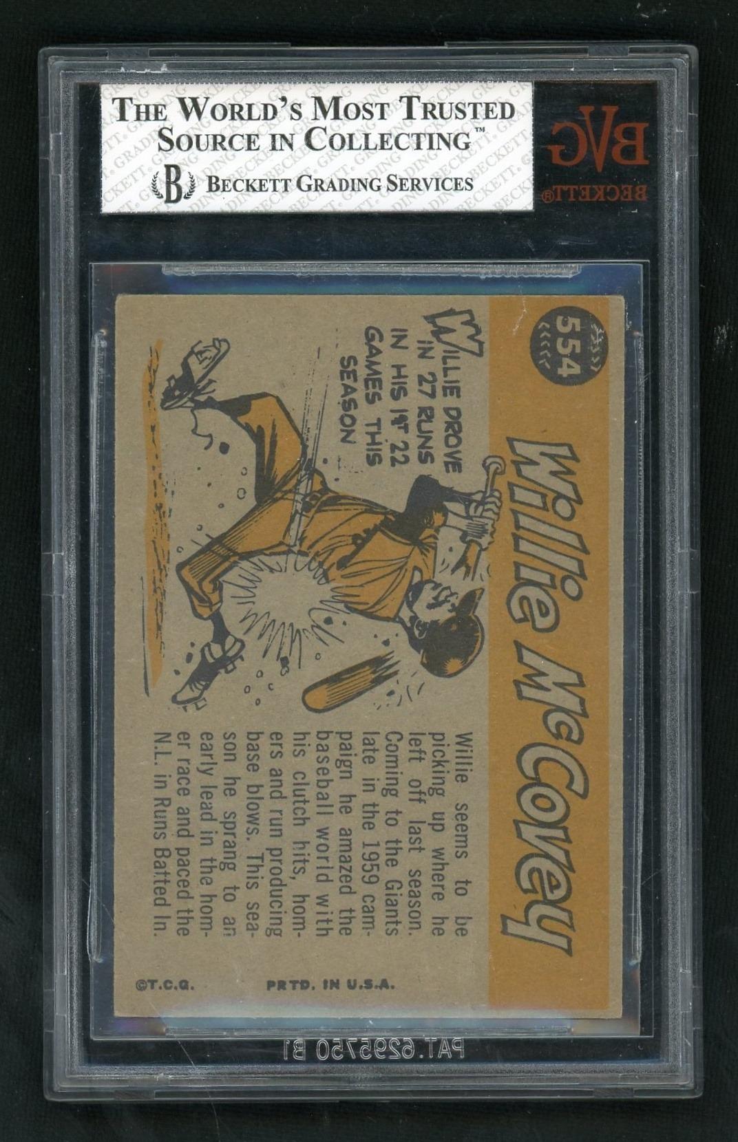 1960 Topps #554 Willie McCovey BVG 5.5