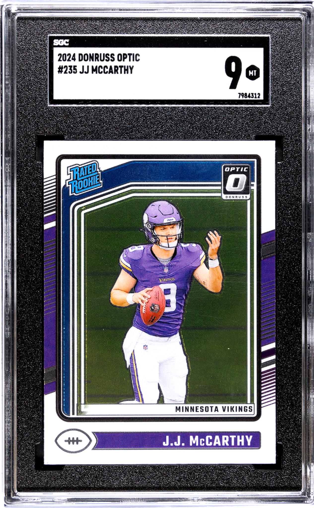 2024 Donruss Optic #235 Jj Mccarthy SGC 9