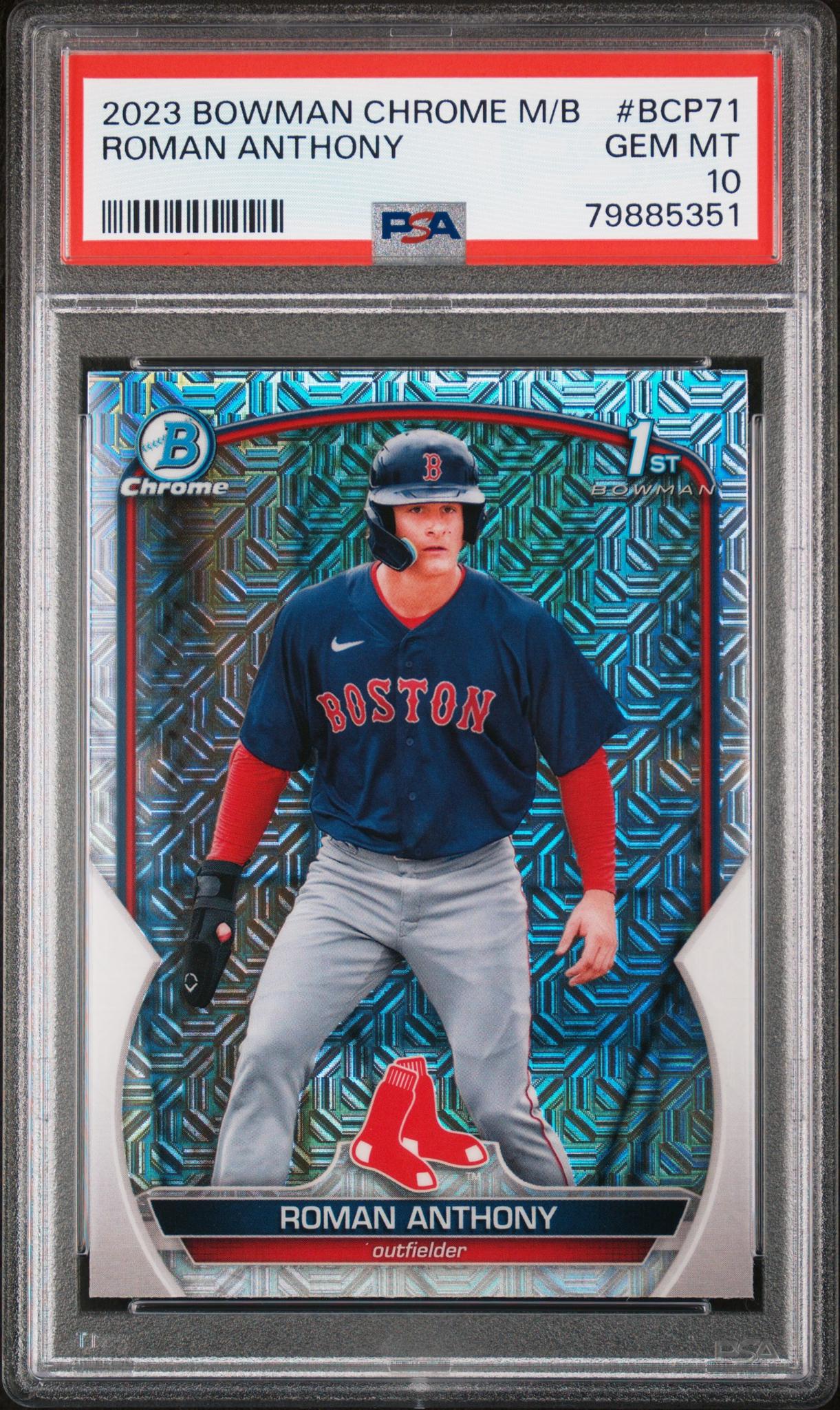 2023 Bowman Chrome Mojo Roman Anthony #BCP71 Refractor PSA 10