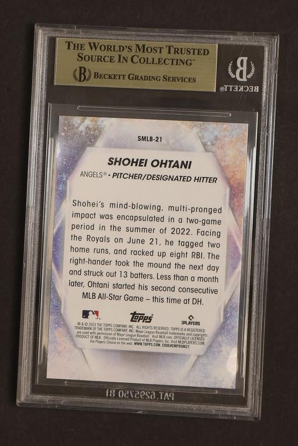 2023 Topps Stars of the MLB Shohei Ohtani #SMLB-21 BGS 10 Pristine