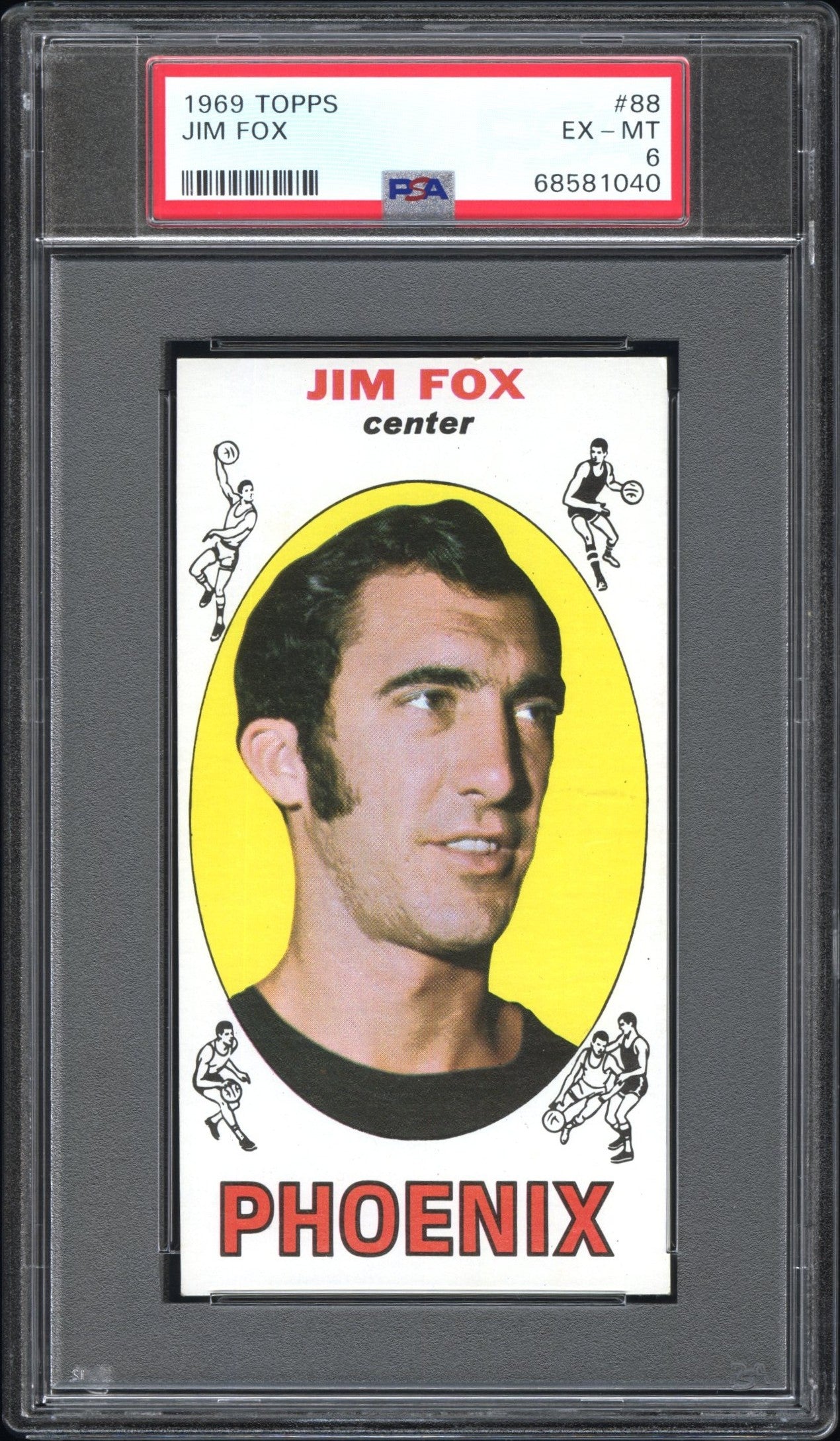 1969 Topps #88 Jim Fox PSA 6