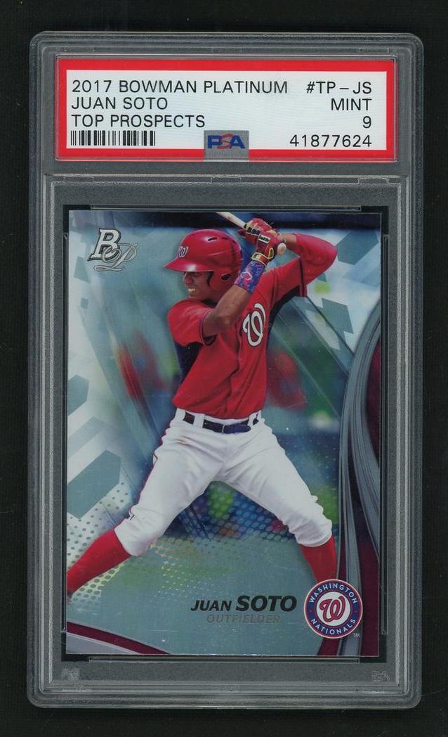 2017 Bowman Platinum Top Prospects Juan Soto #TPJS PSA 9